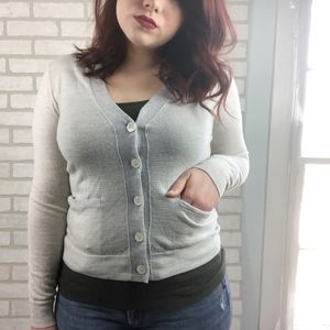 J. Crew Cardigan Button Front With Pockets Size M